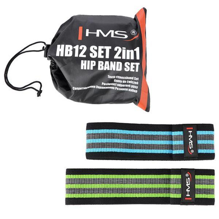 HMS SET 2W1 GUMY OPOROWE DO ĆWICZEŃ HIP BAND