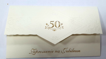 Zaproszenie na Jubileusz 50,  1 szt. Merigraf