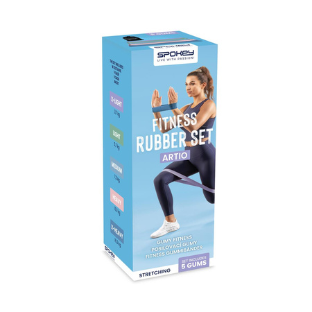 Zestaw gum fitness (5 szt.) Spokey ARTIO