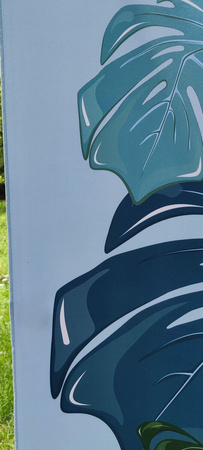 Ręcznik plażowy kąpielowy na plażę basen szybkoschnący z mikrofibry na wakacje 160X80 cm MONSTERA