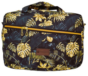 KUFEREK kosmetyczka DUŻA złote liście mała torba podróżna