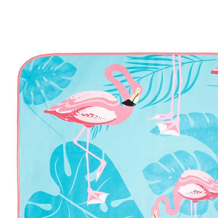 FLAMINGI RĘCZNIK Z MIKROFIBRY 160X80 cm na plażę piknik urlop