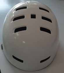 Kask Rowerowy  Meteor CM04 L 58-60 cm WHITE MEGA POŁYSK  POWYSTAWOWY