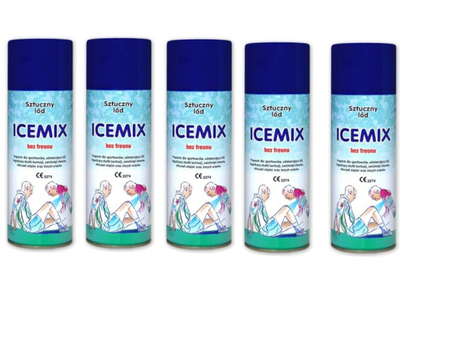 Sztuczny lód ICEMIX - preparat dla sportowców, uśmierza ból, łagodzi skutki kontuzji 5 szt