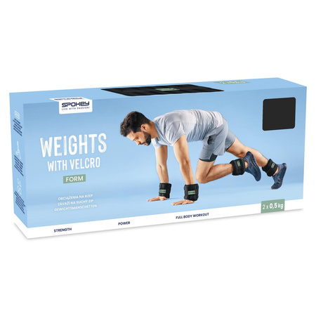 Obciążenia na rzep neoprenowe 2 x 0,5 kg Spokey FORM