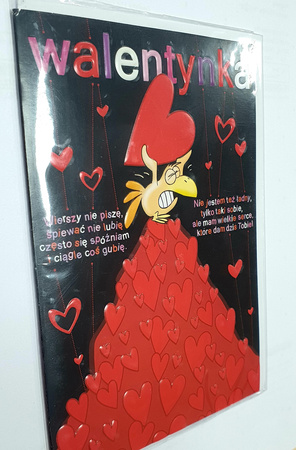 KARNET OKOLICZNOŚCIOWY WALENTYNKA 1SZT DELTA-GRAPHIX