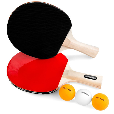Zestaw do tenisa stołowego ping ponga rakietki i 3 piłeczki JOY SET 81814 Spokey