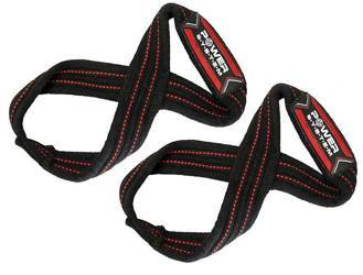 PASKI DO CIĄGÓW FIGURE 8 STRAPS-BLACK/RED L/XL POWER-SYSTEM