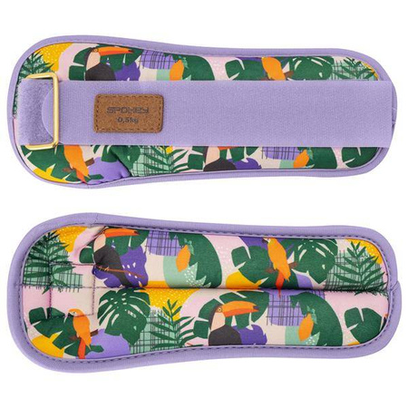 Obciążenia na kostki i nadgarstki na rzep HOME JUNGLE 2x 0,5 kg