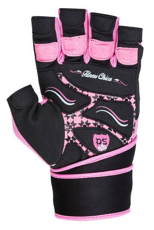 RĘKAWICZKI TRENINGOWE FITNESS CHICA-PINK-L POWER-SYSTEM