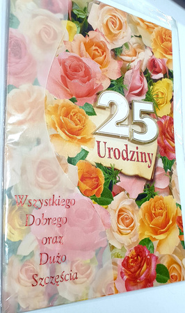 KARTA OKOLICZNOŚCIOWA URODZINY Z ŻYCZENIAMI POL-MAK