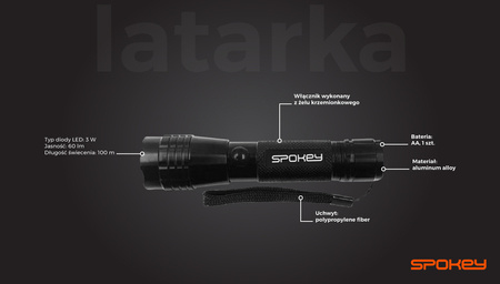 zestaw multitool 3 elementowy Spokey BOLD 929233 - scyzoryk, szczypce, latarka na prezent