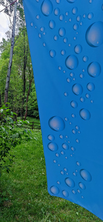 Ręcznik plażowy kąpielowy na plażę basen szybkoschnący z mikrofibry na wakacje 160X80 cm KROPELKI