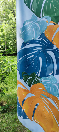 Ręcznik plażowy kąpielowy na plażę basen szybkoschnący z mikrofibry na wakacje 160X80 cm MONSTERA