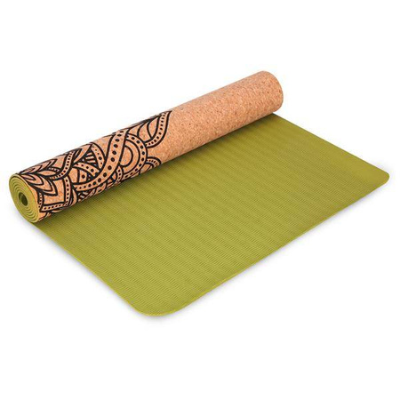 Spokey SAVASANA Mata do jogi korkowa GN 926537