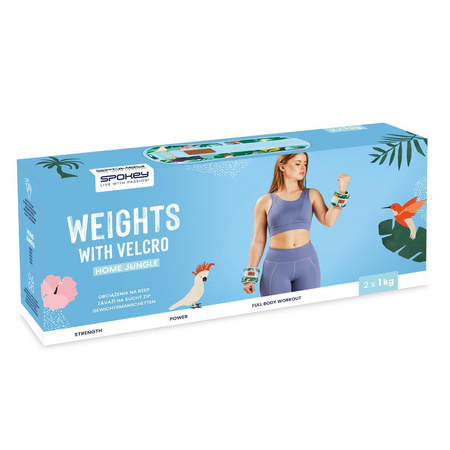 Obciążenia na kostki i nadgarstki na rzep HOME JUNGLE 2x 1 kg