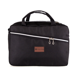 KUFEREK kosmetyczka DUŻA czarna zamki srebrne, mała torba podróżna