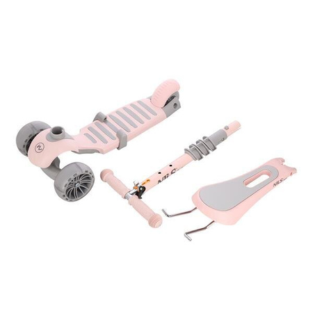 2W1 PINK HULAJNOGA DZIECIĘCA  TRÓJKOŁOWA NILS FUN