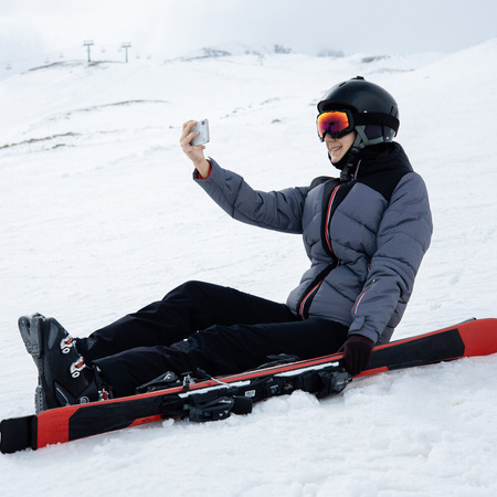 Kominiarka narciarska termoaktywna na narty snowboard Meteor L/XL czarny