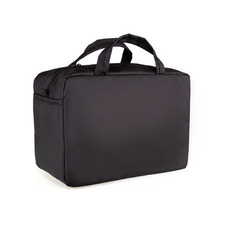 KUFEREK kosmetyczka DUŻA czarna zamki czarne, mała torba podróżna