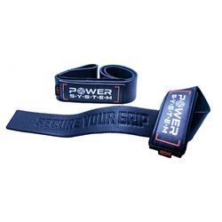 SKÓRZANE PASKI DO ĆWICZEŃ LIFTING STRAPS-BLACK POWER-SYSTEM