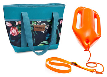 Bojka asekuracyjna do nauki pływania boja deska z regulacją paska I TORBA TERMICZNA