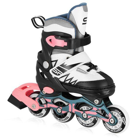 Łyżworolki TONY BK/PK 34-38 ROLKI REGULOWANE REKREACYJNE FITNESS