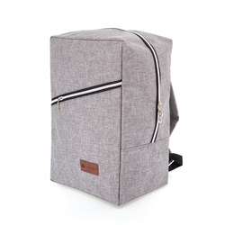 Plecak SZARY bagaż podręczny do samolotu turystyczny srebrny zamek