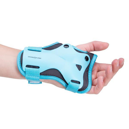 Ochraniacze kolana łokcie nadgarstki H704 NIEBIESKI ROZM. L ZESTAW OCHRANIACZY NILS EXTREME