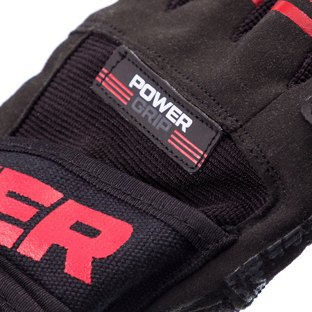 Rękawiczki rękawice do ćwiczeń na siłownię POWER GRIP 2800 CZERWONE