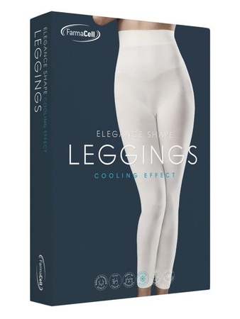 Art. 609B  Modelujące i wyszczuplające legginsy z chłodzącym włóknem BREEZE FarmaCell  IVORY L/XL