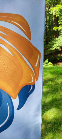 Ręcznik plażowy kąpielowy na plażę basen szybkoschnący z mikrofibry na wakacje 160X80 cm MONSTERA