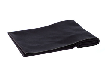 Ręcznik szybkoschnący z mikrofibry 210 g/m2 50x40 czarny, nić czarna na siłownię, basen, plażę