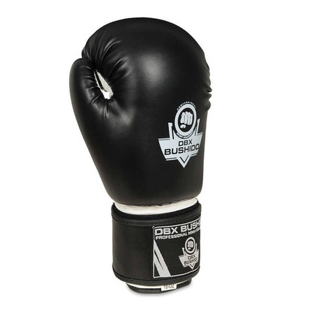  Rękawice Bokserskie Sparingowe Czarno-Białe ARB-407a Bushido 8 OZ 