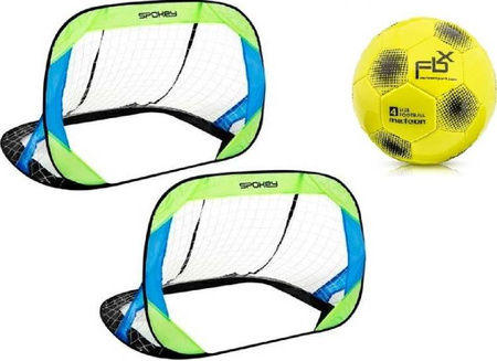 2 BRAMKI SAMOROZKŁADANE samorozkładające się BRAMKA GOALKEEPER 923495 + PIŁKA