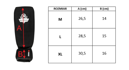 Elastyczne ochraniacze na piszczele czewone - Goleń i Stopa  SP-20v2 XL